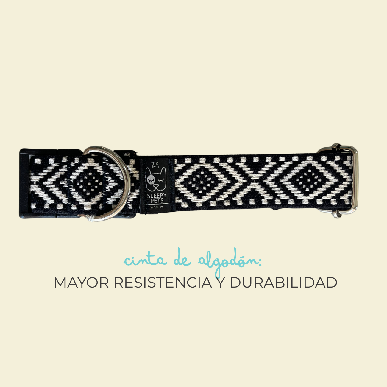 Collar étnico negro ancho 3cm