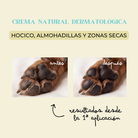 Crema dermatológica protector de almohadillas para perros