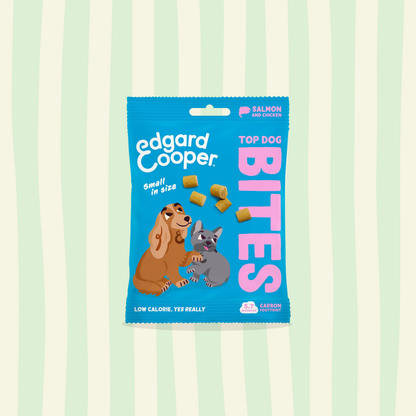 Dog Bites snack salmón y pollo para perros 50g