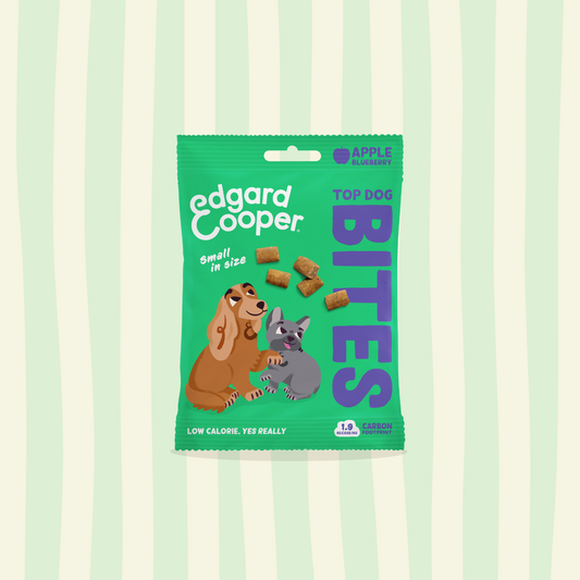 Dog Bites snack manzana y arándano para perros 50g