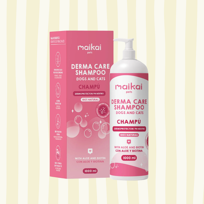 Champú hipoalergénico con aloe y biotina 1L