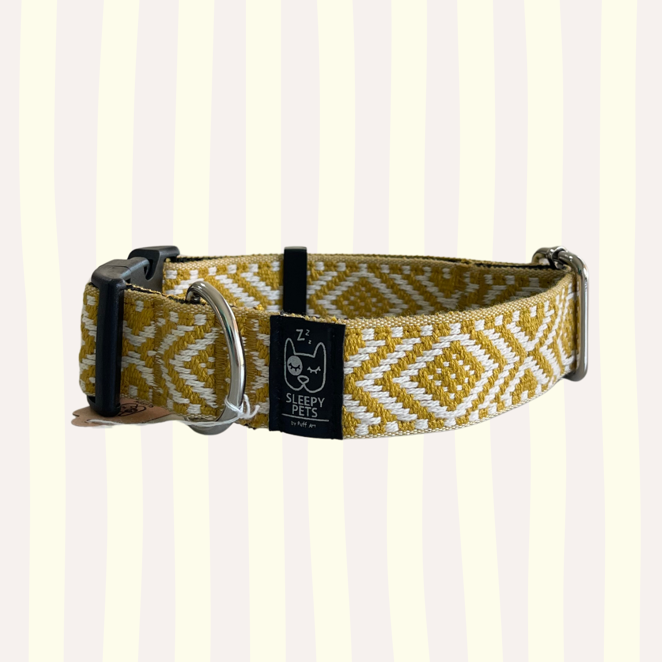 Collar étnico amarillo ancho 3cm