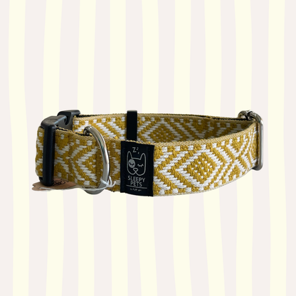 Collar étnico amarillo ancho 3cm