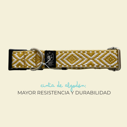 Collar étnico amarillo ancho 3cm