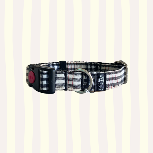 Collar cuadros burberry ancho 2cm