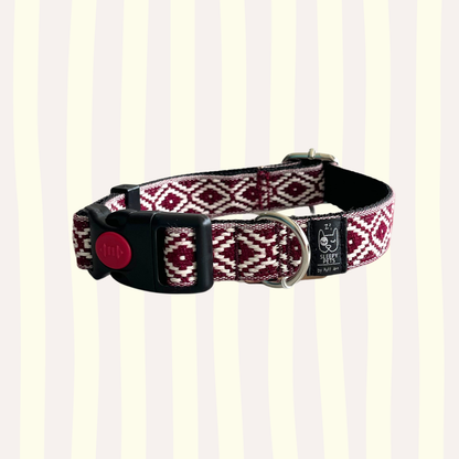 Collar étnico granate ancho 2cm