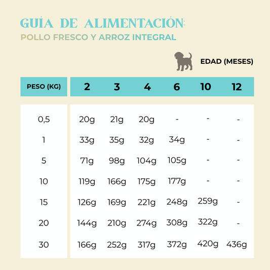 Pienso pollo fresco y arroz integral 2kg/3kg