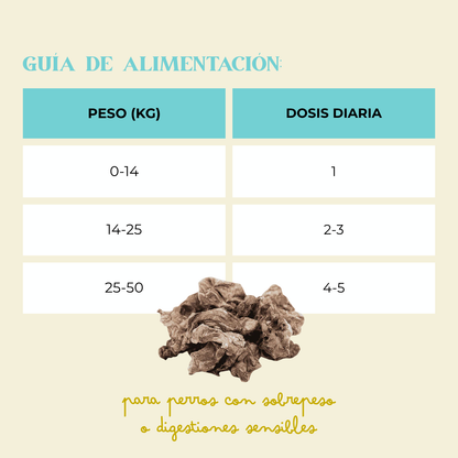 Pulmones de ternera deshidratados 80g