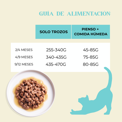Comida completa bacalao y pollo en salsa 85g