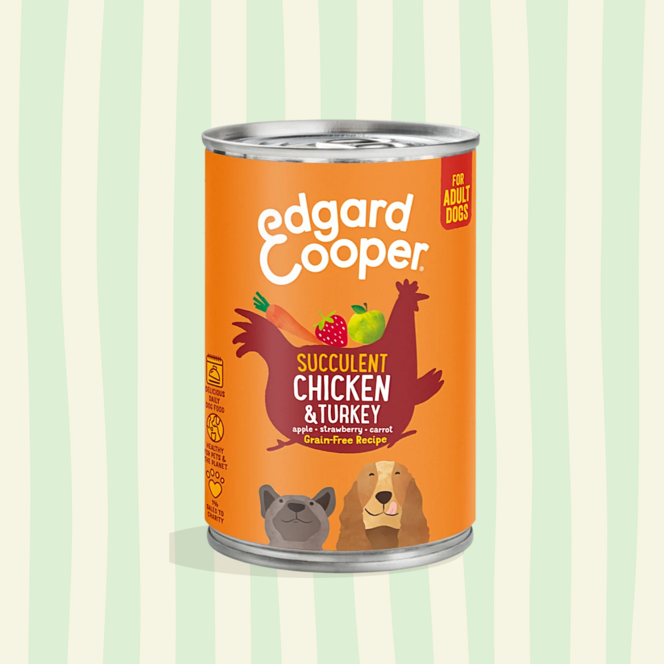 Lata húmeda Edgard & Cooper 400gr (varios sabores)
