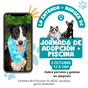 Jornada Adopción + Burger + Piscina + Bingo (2 Oct. 12 a 16h)
